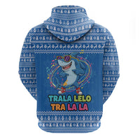Brainrot Tralalero Tralala Shark Zip Hoodie Christmas Funny - Wonder Print Shop