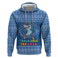 Brainrot Tralalero Tralala Shark Zip Hoodie Christmas Funny - Wonder Print Shop