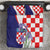 Croatia Hrvatska Checkerboard Bedding Set Coat Of Arms With Iris Croatica