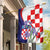 Croatia Hrvatska Checkerboard Garden Flag Coat Of Arms With Iris Croatica