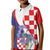 Croatia Hrvatska Checkerboard Kid Polo Shirt Coat Of Arms With Iris Croatica