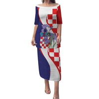 Croatia Hrvatska Checkerboard Puletasi Coat Of Arms With Iris Croatica