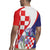 Croatia Hrvatska Checkerboard Rugby Jersey Coat Of Arms With Iris Croatica