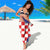 Croatia Hrvatska Checkerboard Sarong Coat Of Arms With Iris Croatica