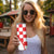 Croatia Hrvatska Checkerboard Skinny Tumbler Coat Of Arms With Iris Croatica