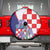 Croatia Hrvatska Checkerboard Spare Tire Cover Coat Of Arms With Iris Croatica