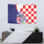 Croatia Hrvatska Checkerboard Tapestry Coat Of Arms With Iris Croatica