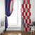 Croatia Hrvatska Checkerboard Window Curtain Coat Of Arms With Iris Croatica