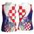 Croatia Hrvatska Checkerboard Women Sleeveless Polo Shirt Coat Of Arms With Iris Croatica
