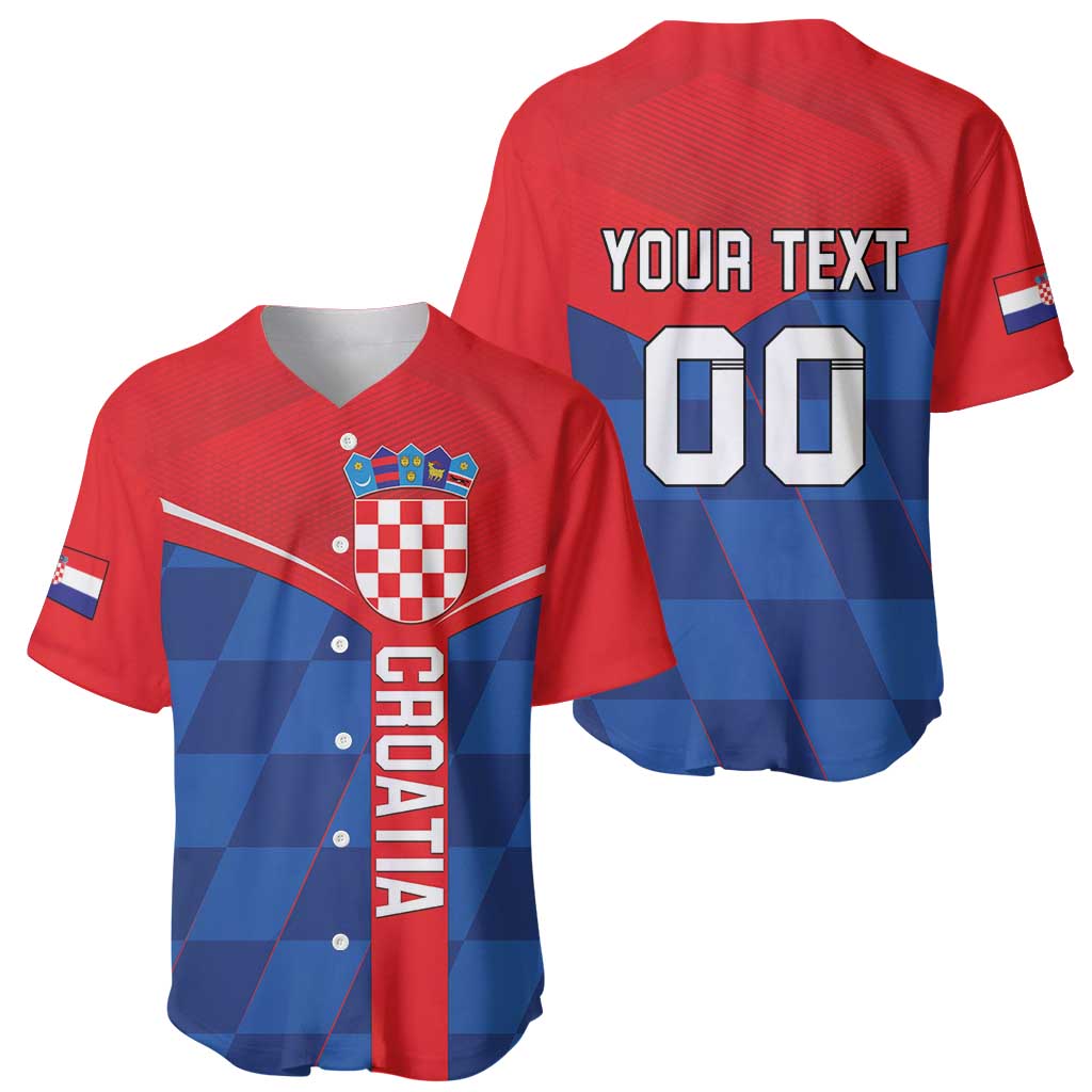 Custom Croatia Football Baseball Jersey Hrvatska Nogometna Reprezentacija