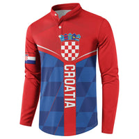 Custom Croatia Football Button Sweatshirt Hrvatska Nogometna Reprezentacija