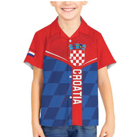Custom Croatia Football Family Matching Mermaid Dress and Hawaiian Shirt Hrvatska Nogometna Reprezentacija