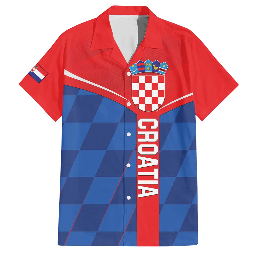 Custom Croatia Football Family Matching Summer Maxi Dress and Hawaiian Shirt Hrvatska Nogometna Reprezentacija