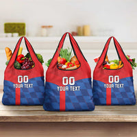 Custom Croatia Football Grocery Bag Hrvatska Nogometna Reprezentacija