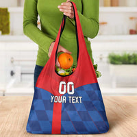 Custom Croatia Football Grocery Bag Hrvatska Nogometna Reprezentacija