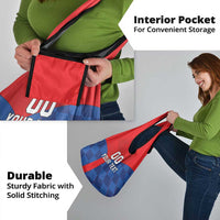 Custom Croatia Football Grocery Bag Hrvatska Nogometna Reprezentacija