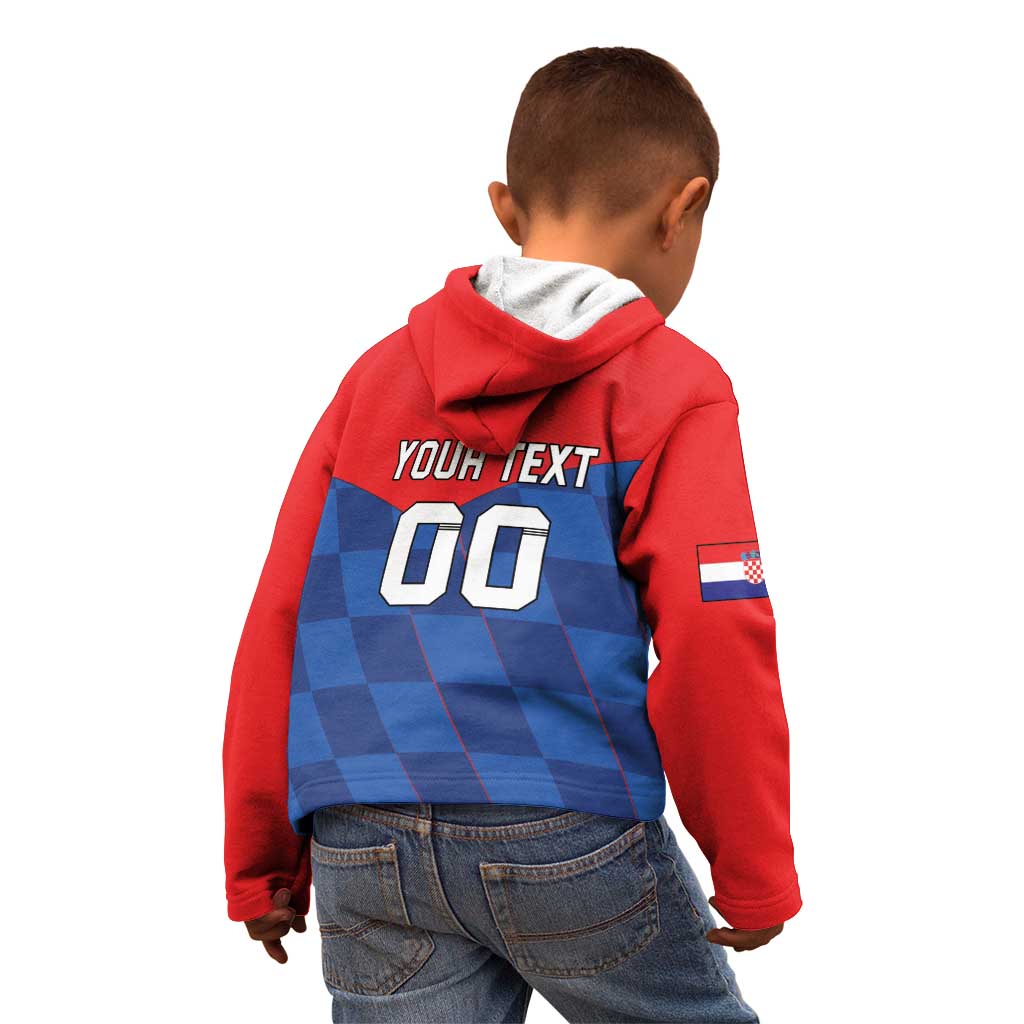 Custom Croatia Football Kid Hoodie Hrvatska Nogometna Reprezentacija