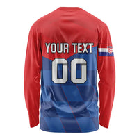 Custom Croatia Football Long Sleeve Shirt Hrvatska Nogometna Reprezentacija