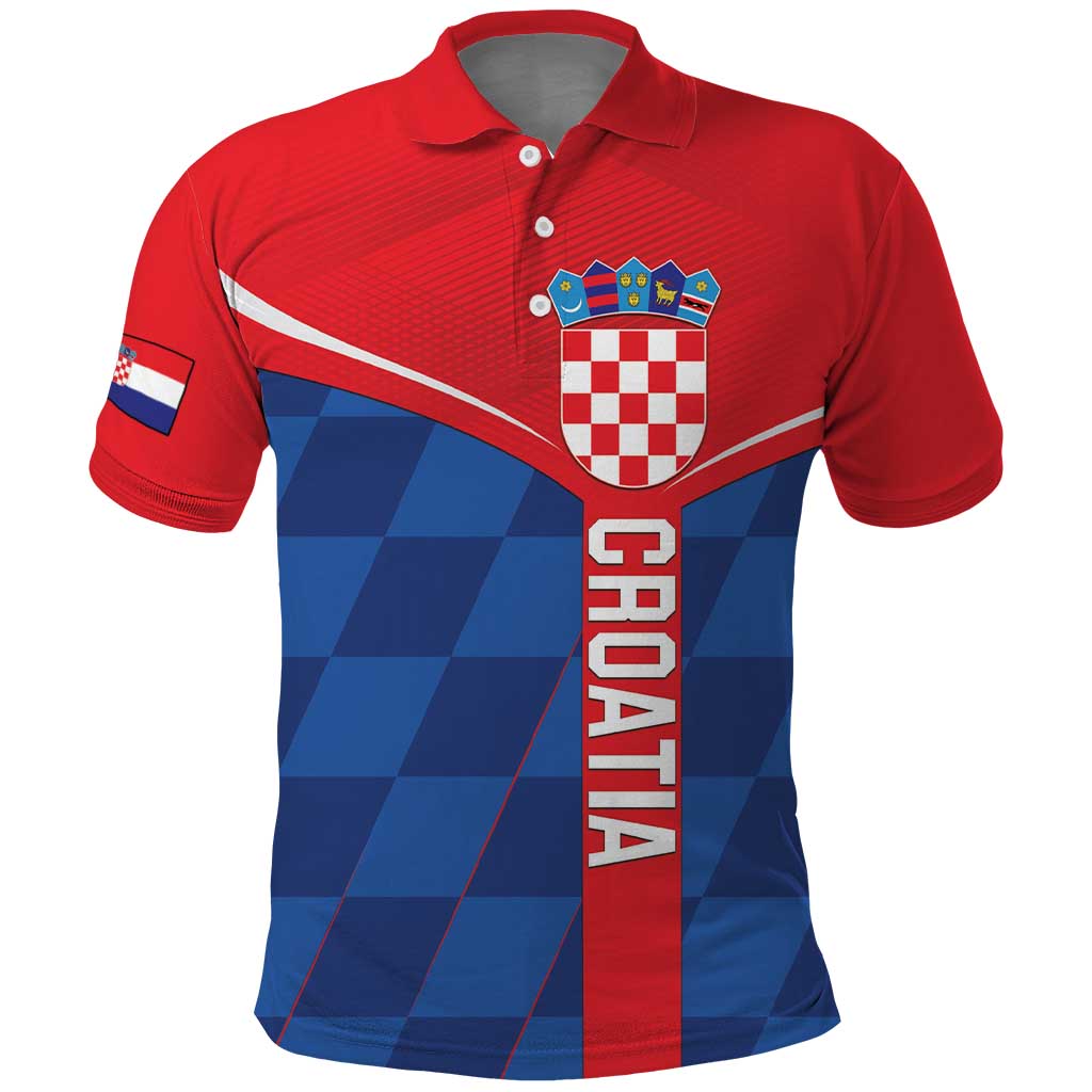 Custom Croatia Football Polo Shirt Hrvatska Nogometna Reprezentacija