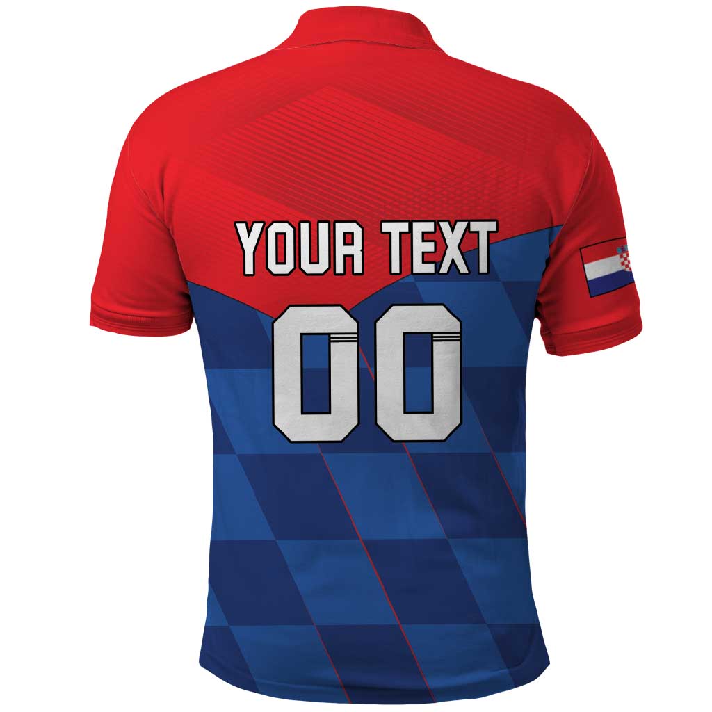 Custom Croatia Football Polo Shirt Hrvatska Nogometna Reprezentacija