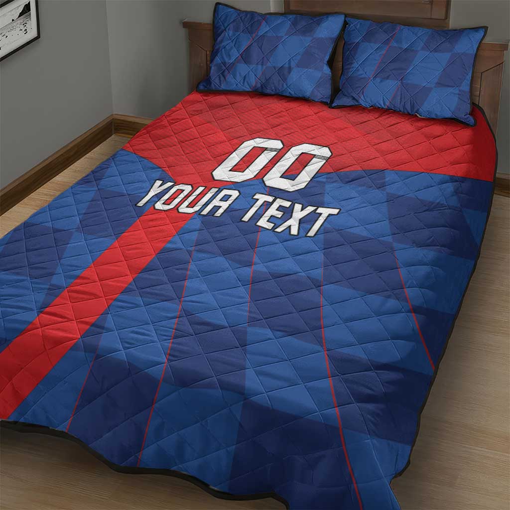 Custom Croatia Football Quilt Bed Set Hrvatska Nogometna Reprezentacija