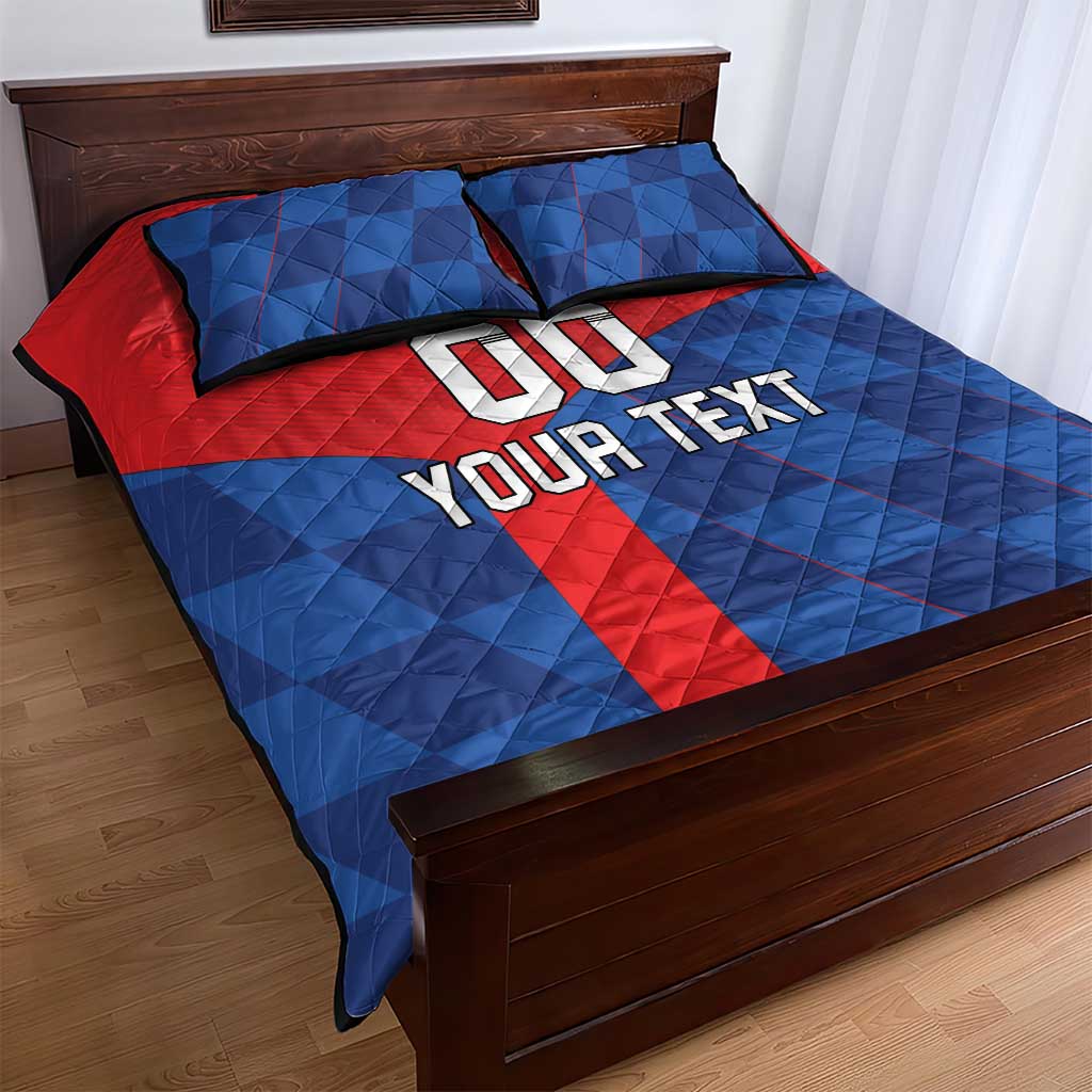 Custom Croatia Football Quilt Bed Set Hrvatska Nogometna Reprezentacija
