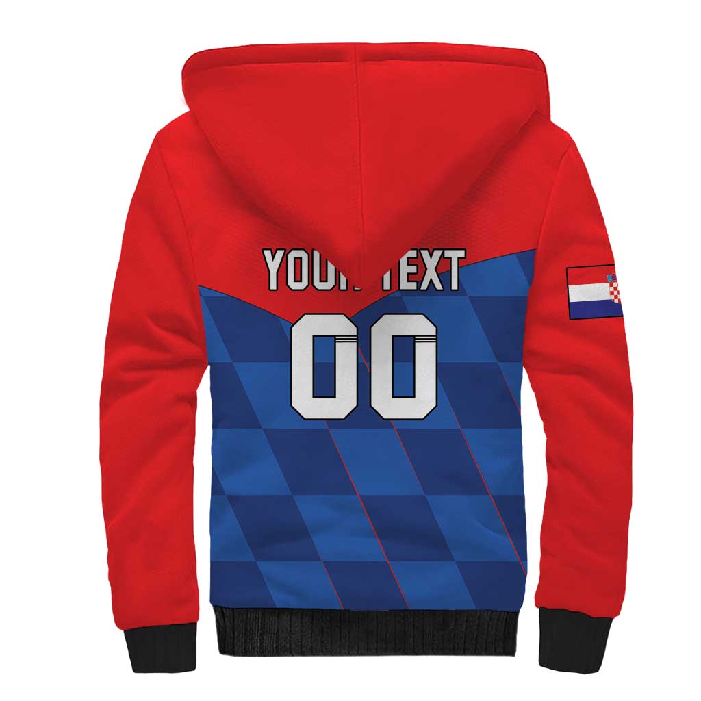 Custom Croatia Football Sherpa Hoodie Hrvatska Nogometna Reprezentacija