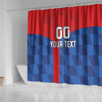 Custom Croatia Football Shower Curtain Hrvatska Nogometna Reprezentacija