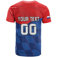 Custom Croatia Football T Shirt Hrvatska Nogometna Reprezentacija