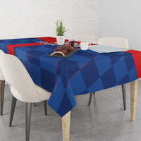 Custom Croatia Football Tablecloth Hrvatska Nogometna Reprezentacija