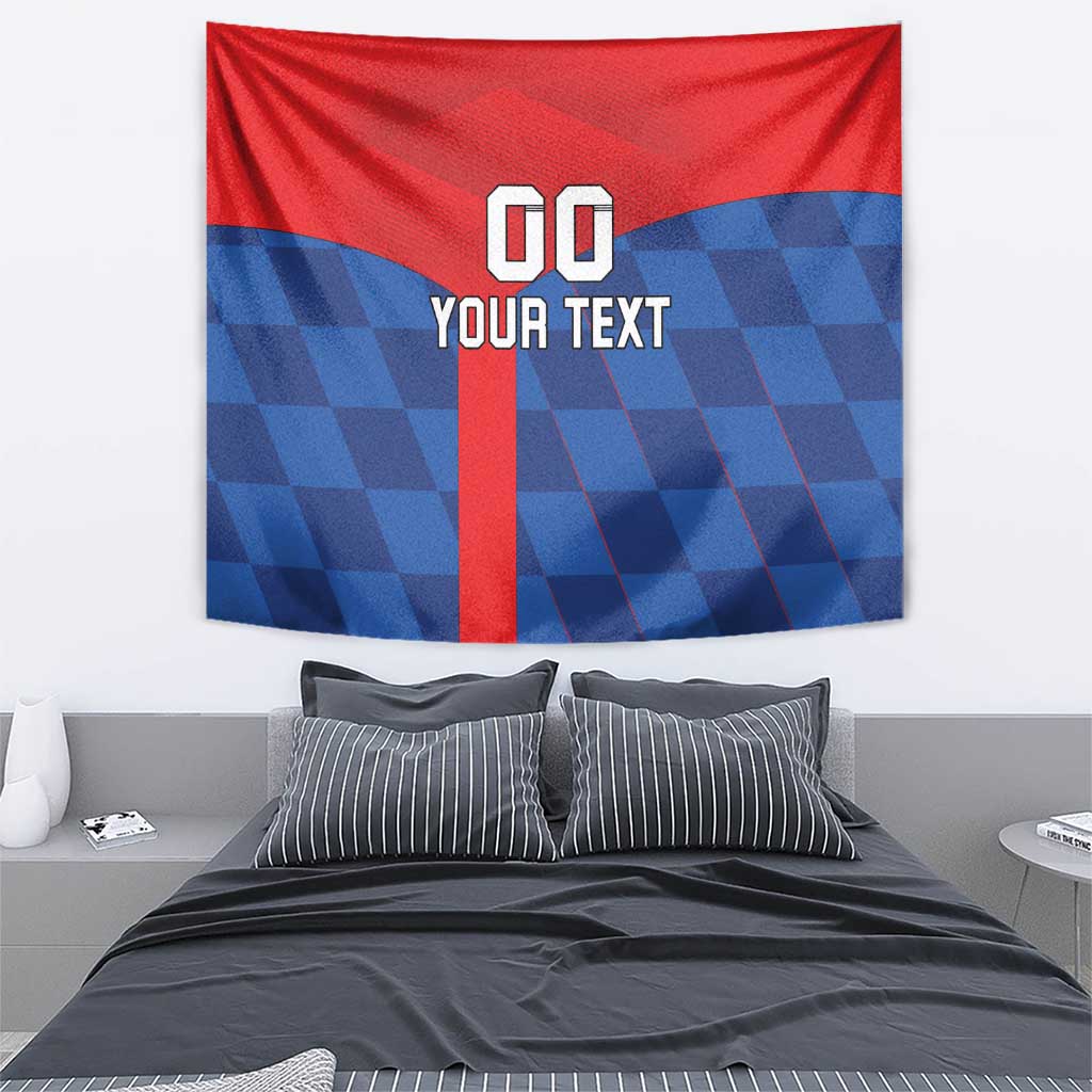 Custom Croatia Football Tapestry Hrvatska Nogometna Reprezentacija