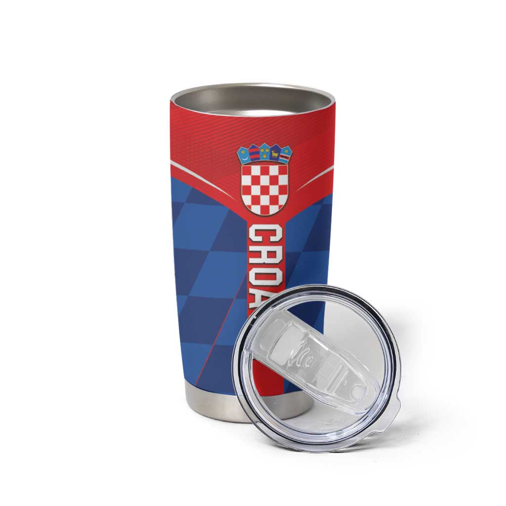 Custom Croatia Football Tumbler Cup Hrvatska Nogometna Reprezentacija