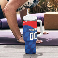 Custom Croatia Football Tumbler With Handle Hrvatska Nogometna Reprezentacija