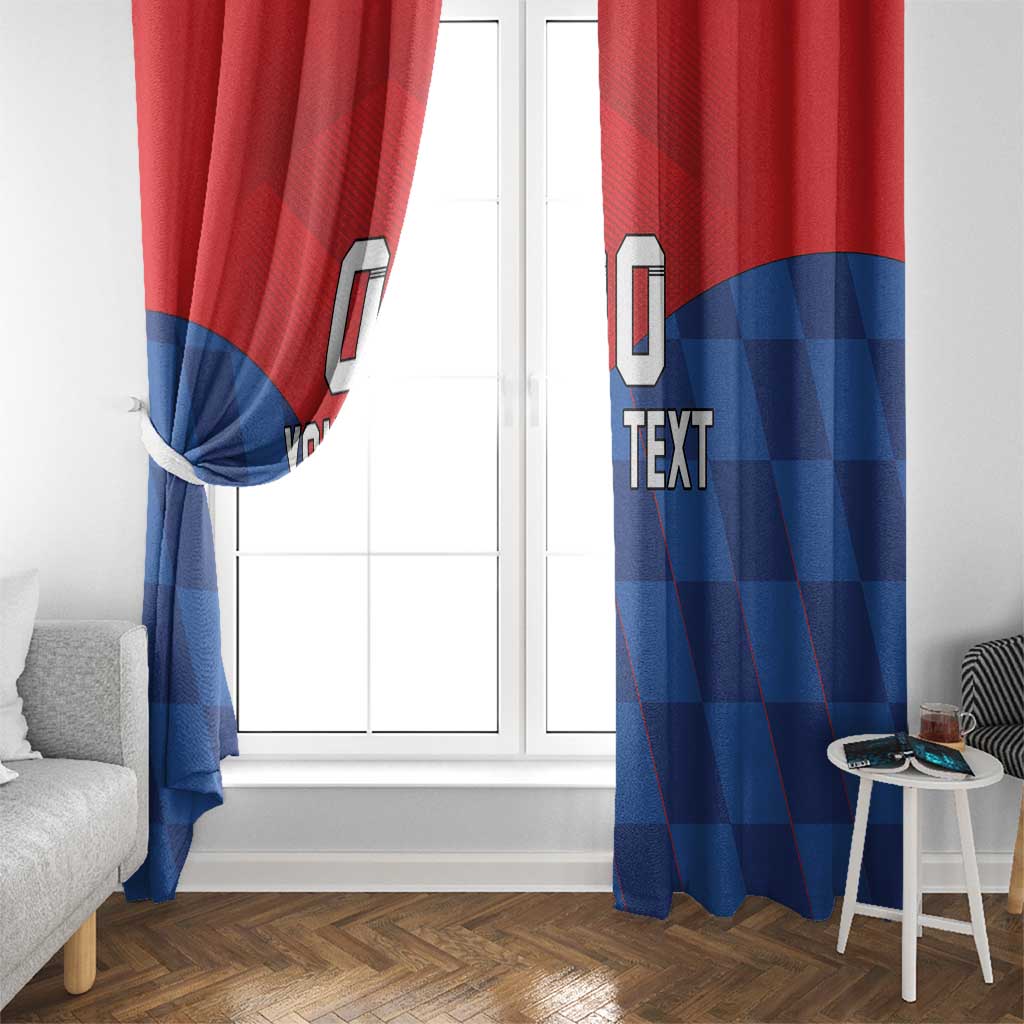 Custom Croatia Football Window Curtain Hrvatska Nogometna Reprezentacija
