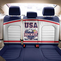 USA Ice Hockey Back Car Seat Cover American Eagle Spirit White Version