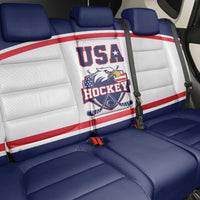 USA Ice Hockey Back Car Seat Cover American Eagle Spirit White Version