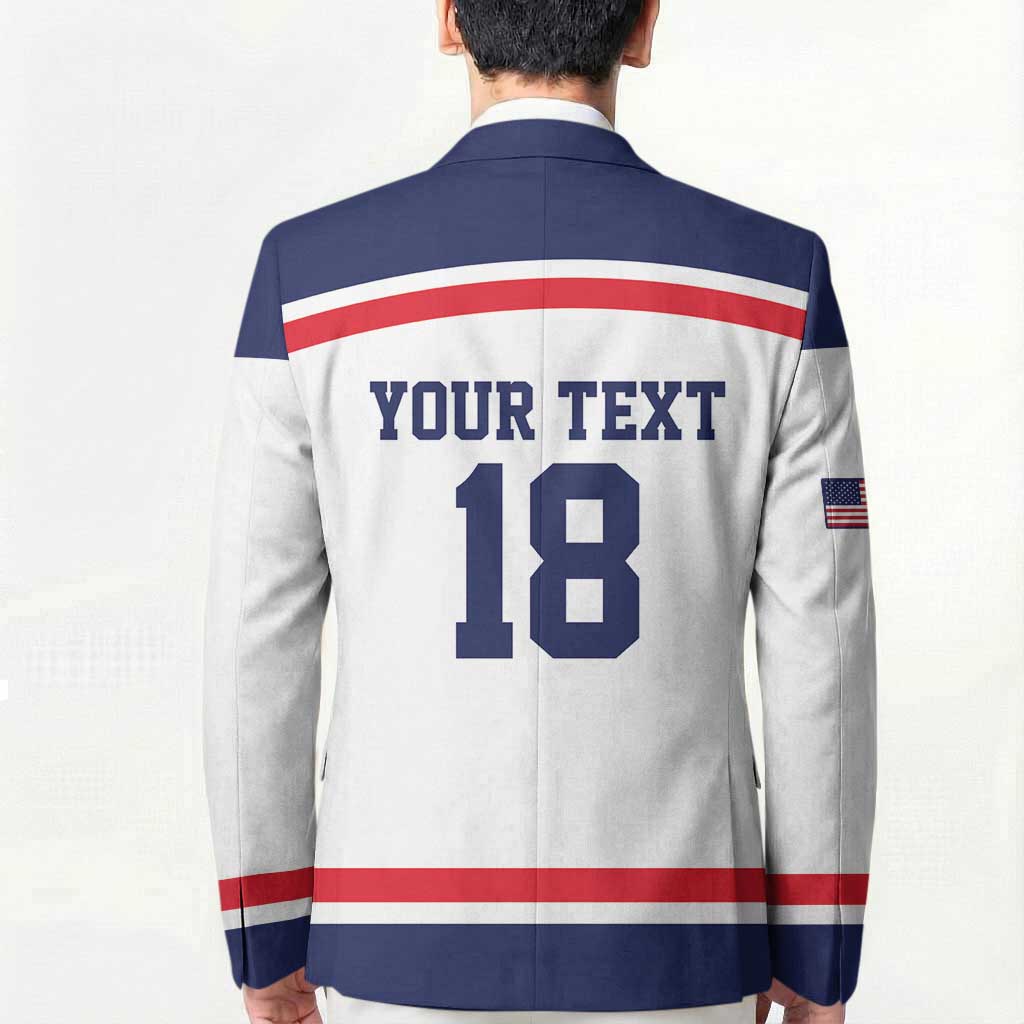 USA Ice Hockey Custom Blazer American Eagle Spirit White Version