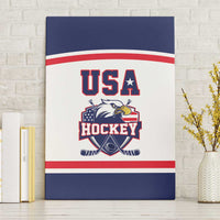 USA Ice Hockey Canvas Wall Art American Eagle Spirit White Version