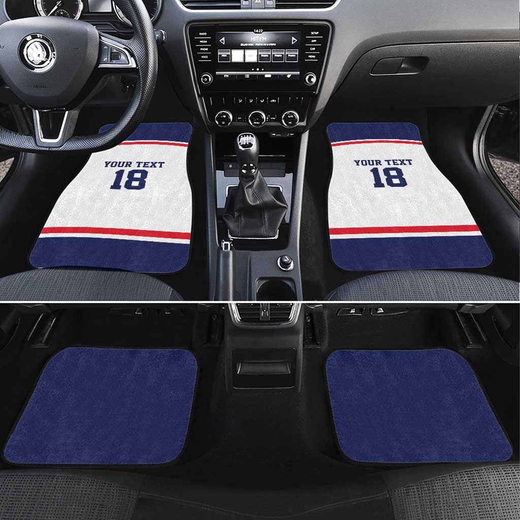 USA Ice Hockey Custom Car Mats American Eagle Spirit White Version