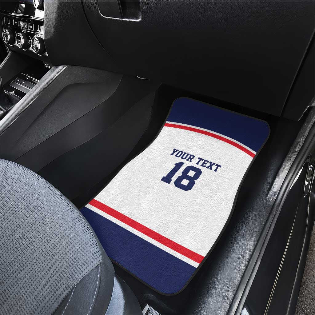 USA Ice Hockey Custom Car Mats American Eagle Spirit White Version