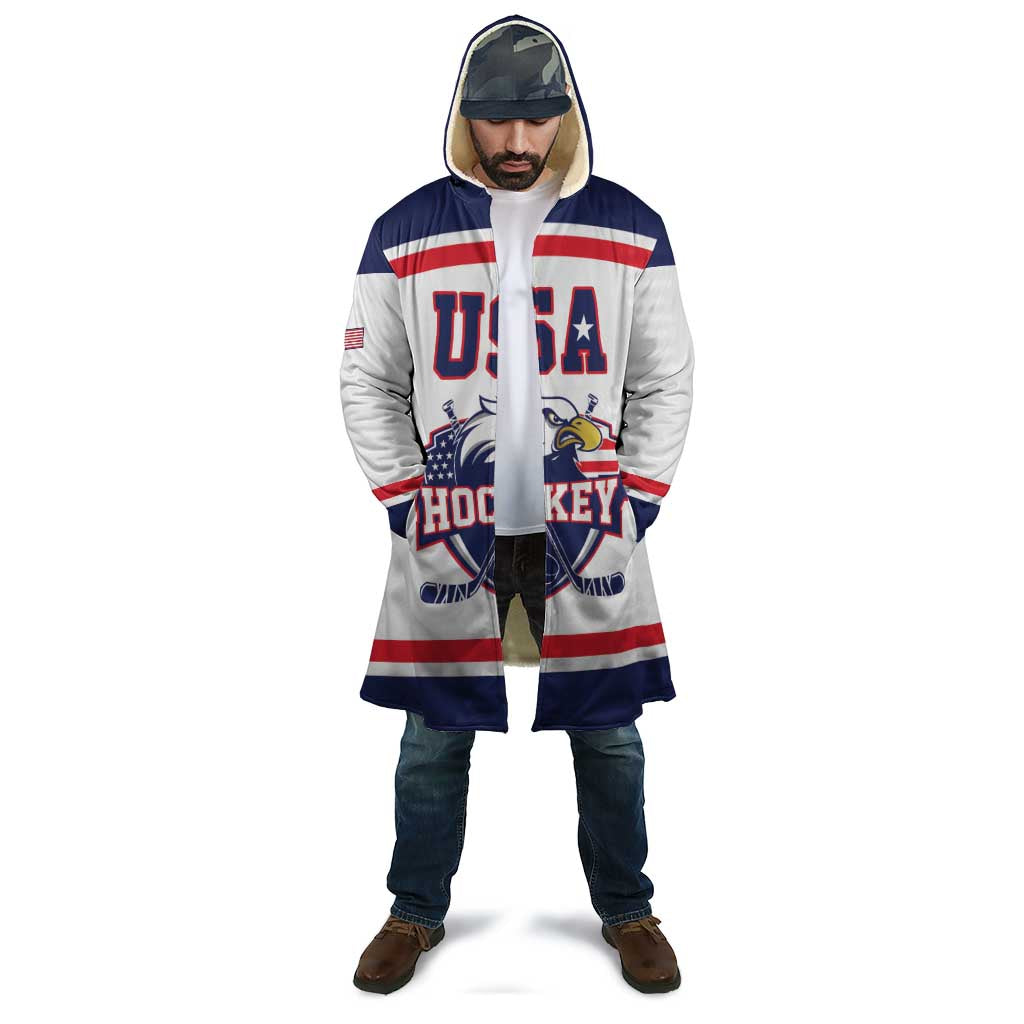 USA Ice Hockey Custom Cloak American Eagle Spirit White Version