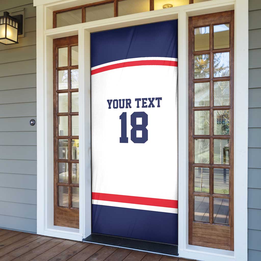 USA Ice Hockey Custom Door Cover American Eagle Spirit White Version