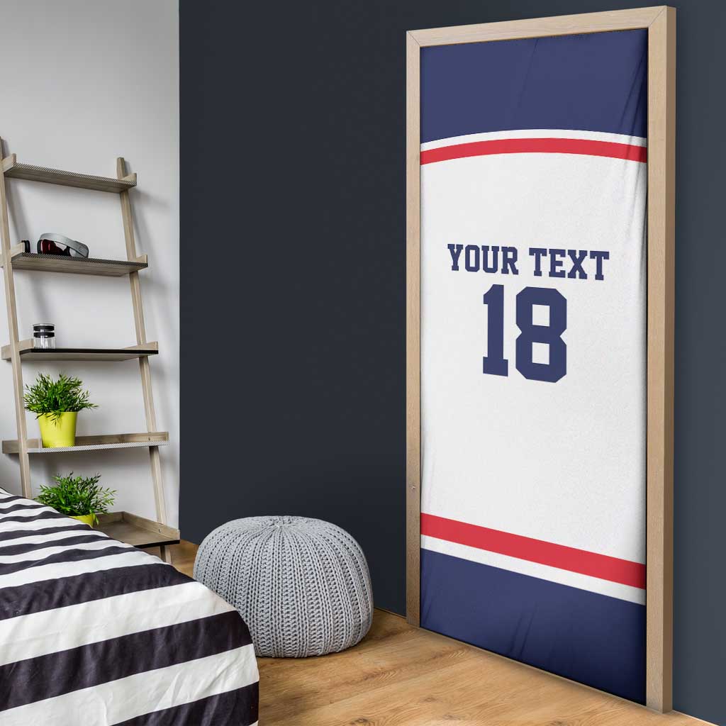 USA Ice Hockey Custom Door Cover American Eagle Spirit White Version