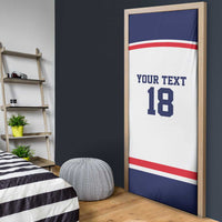 USA Ice Hockey Custom Door Cover American Eagle Spirit White Version