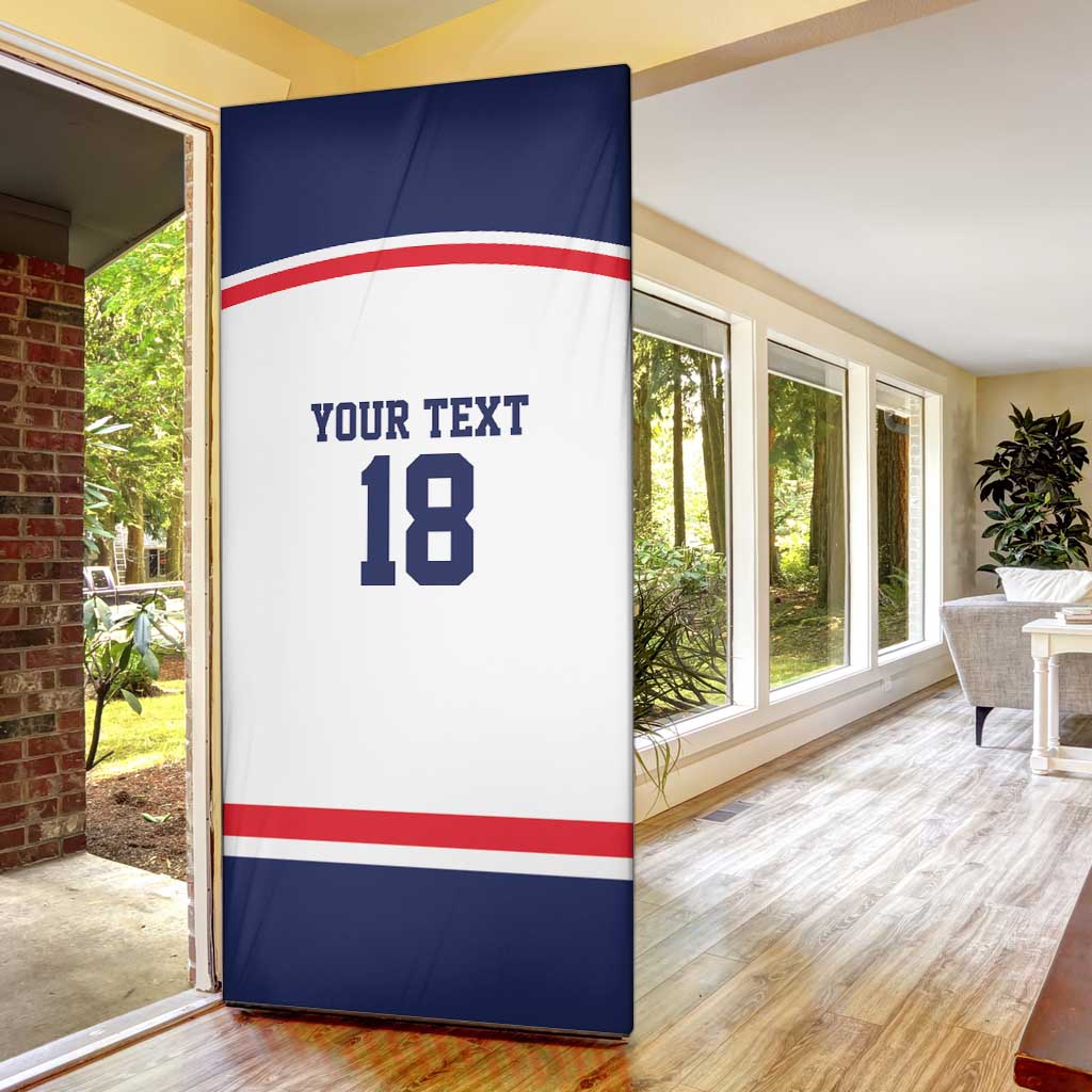 USA Ice Hockey Custom Door Cover American Eagle Spirit White Version