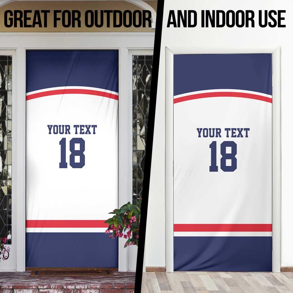 USA Ice Hockey Custom Door Cover American Eagle Spirit White Version