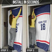 USA Ice Hockey Custom Door Cover American Eagle Spirit White Version