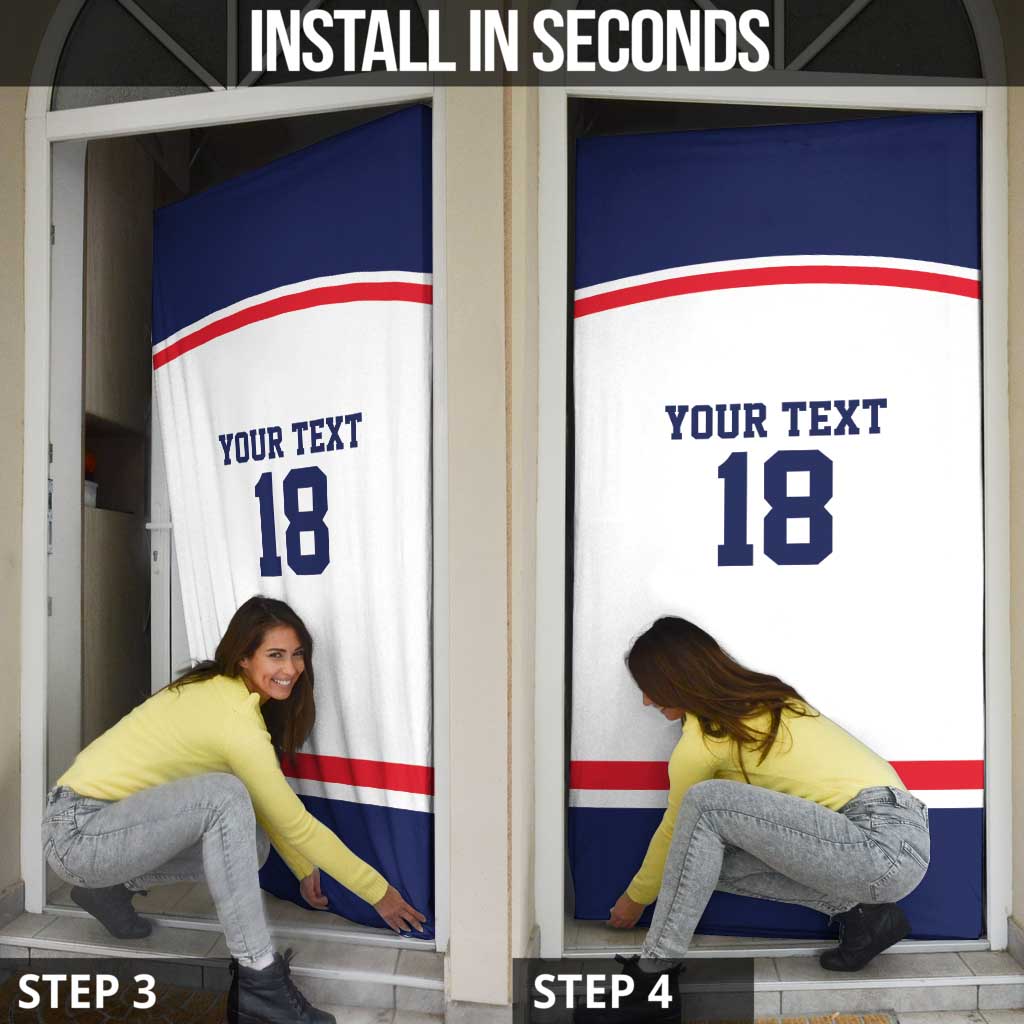 USA Ice Hockey Custom Door Cover American Eagle Spirit White Version
