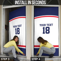 USA Ice Hockey Custom Door Cover American Eagle Spirit White Version