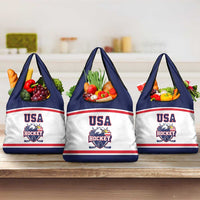 USA Ice Hockey Grocery Bag American Eagle Spirit White Version